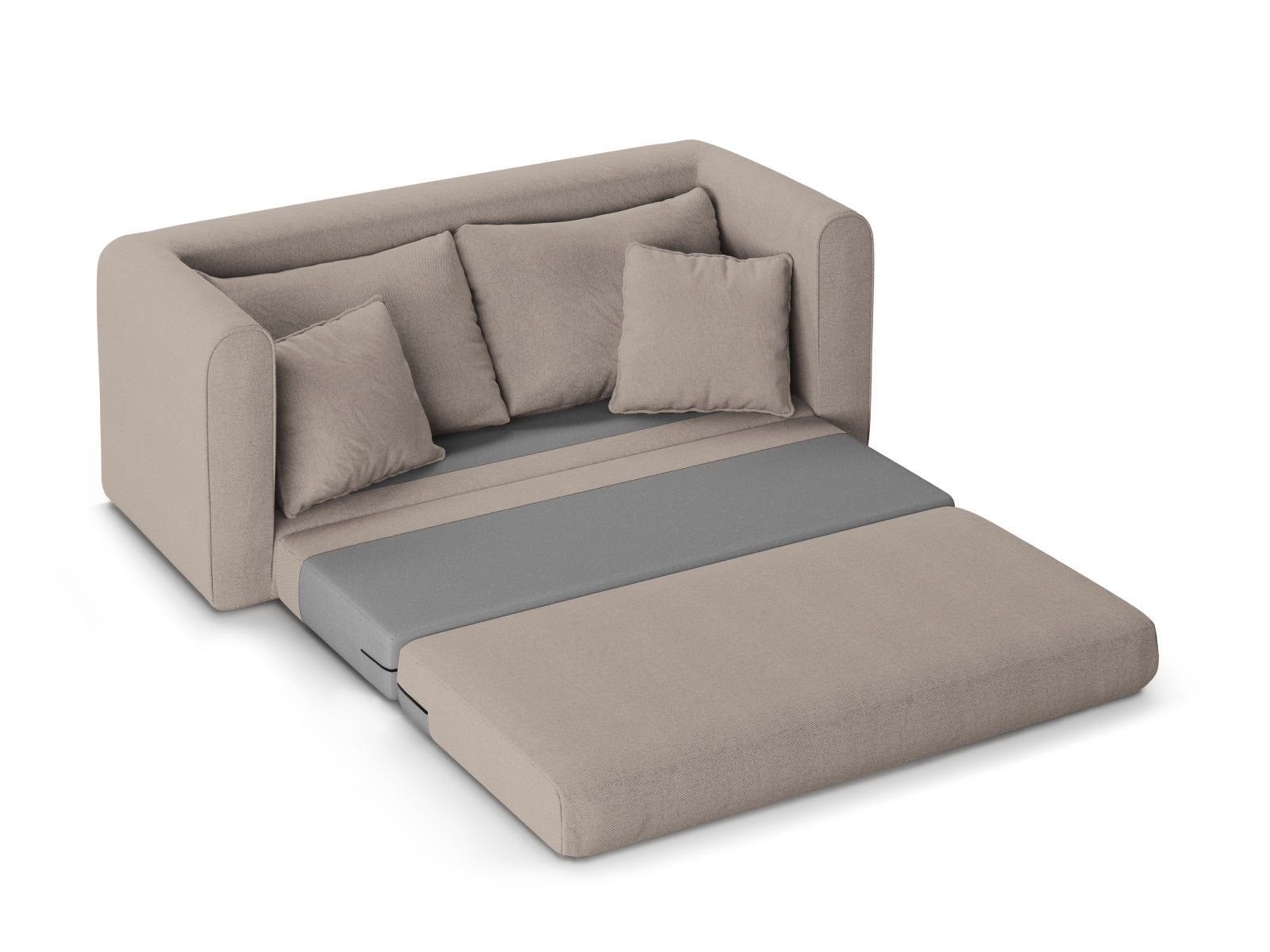 Lido Sofa mit Schlaffunktion 2 Sitzer in Beige präsentiert im Onlineshop von KAQTU Design AG. Bettsofa ist von Micadoni