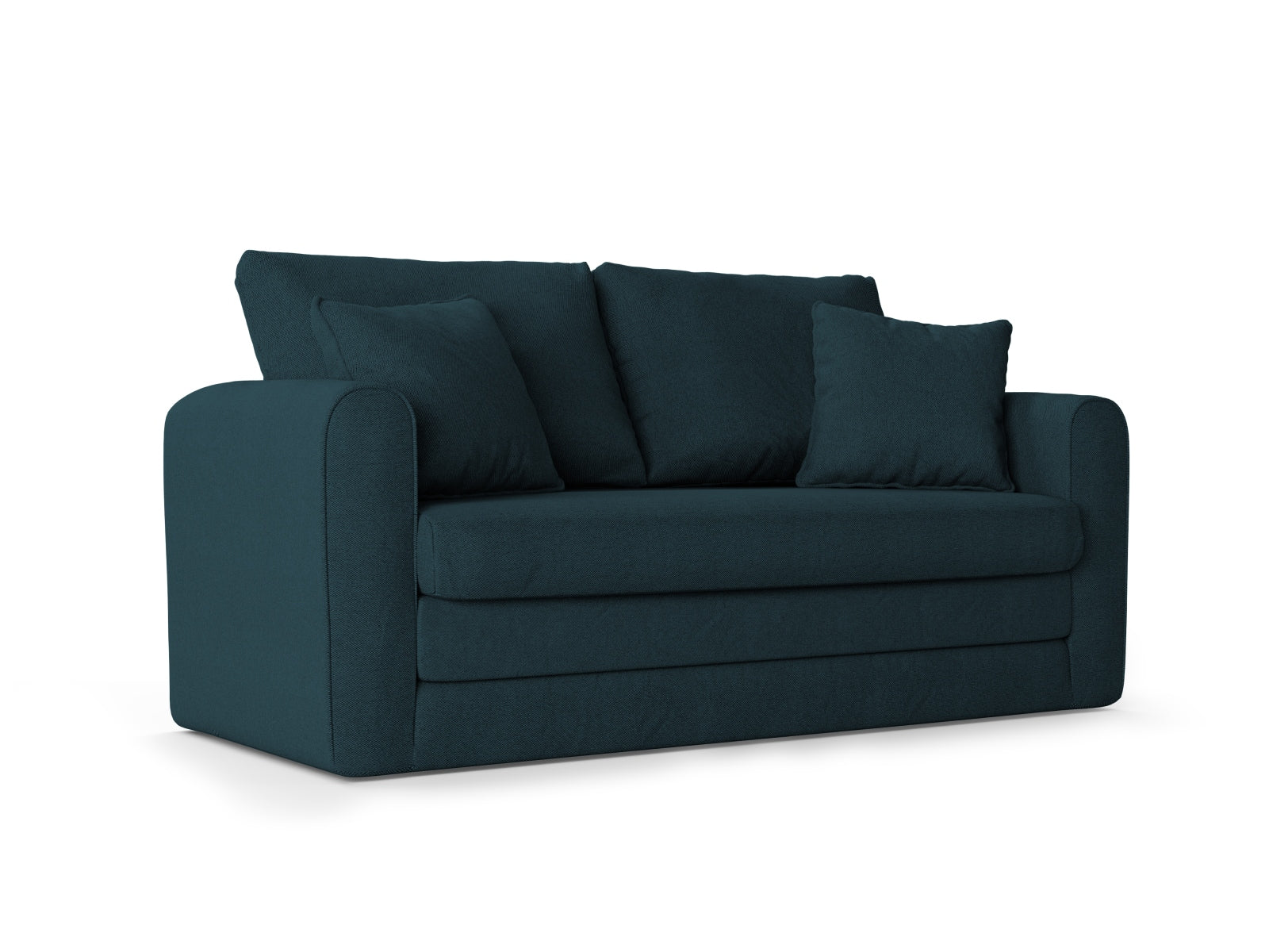 Lido Sofa mit Schlaffunktion 2 Sitzer in Petrol präsentiert im Onlineshop von KAQTU Design AG. Bettsofa ist von Micadoni
