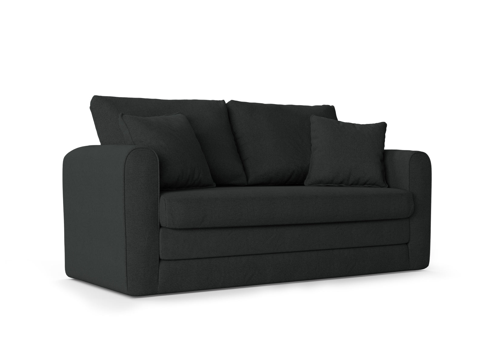 Lido Sofa mit Schlaffunktion 2 Sitzer in Dark Grey präsentiert im Onlineshop von KAQTU Design AG. Bettsofa ist von Micadoni