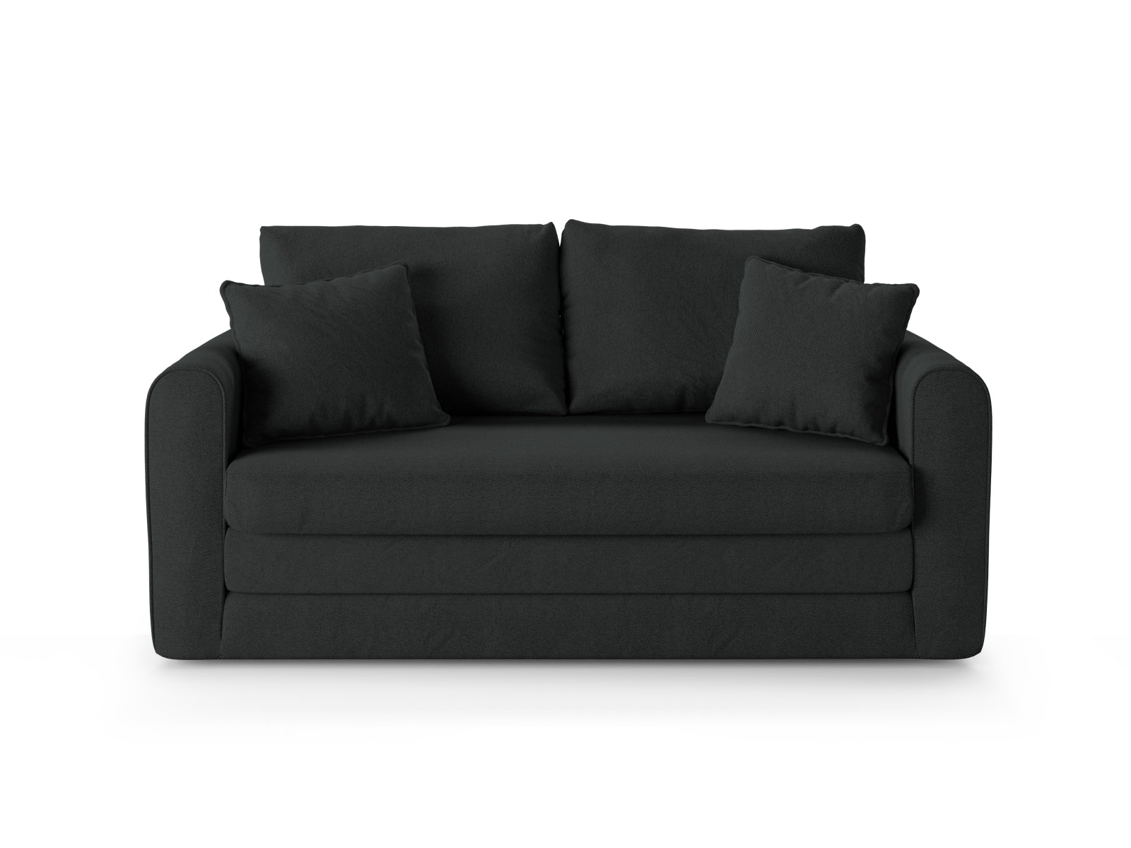 Lido Sofa mit Schlaffunktion 2 Sitzer in Dark Grey präsentiert im Onlineshop von KAQTU Design AG. Bettsofa ist von Micadoni