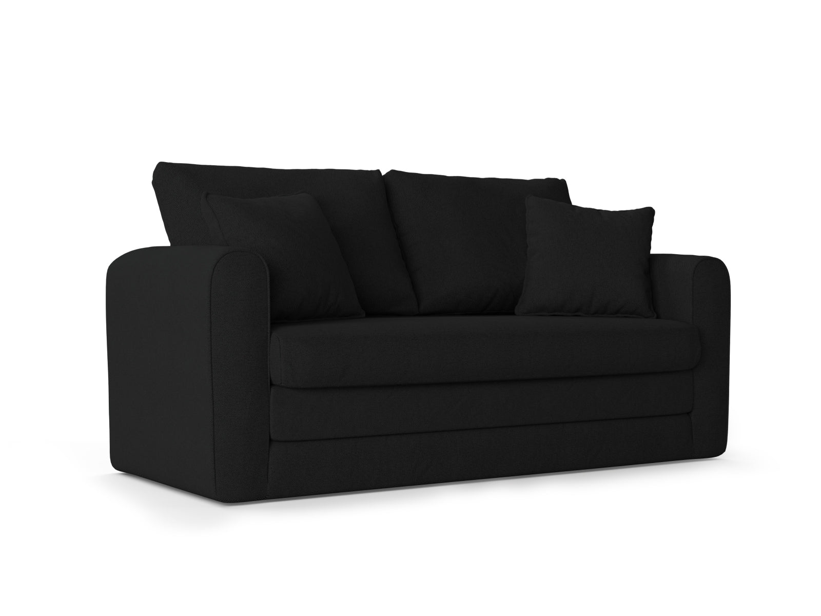 Lido Sofa mit Schlaffunktion 2 Sitzer in Black präsentiert im Onlineshop von KAQTU Design AG. Bettsofa ist von Micadoni