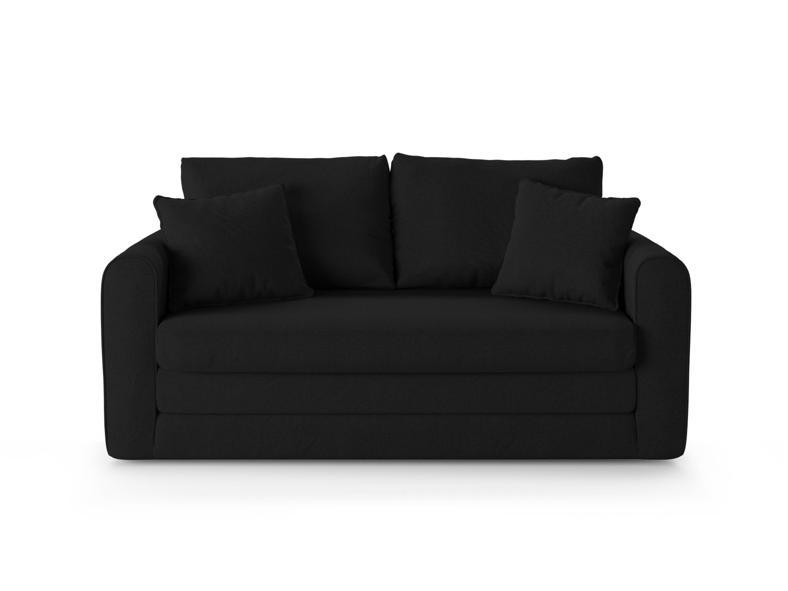 Lido Sofa mit Schlaffunktion 2 Sitzer in Black präsentiert im Onlineshop von KAQTU Design AG. Bettsofa ist von Micadoni