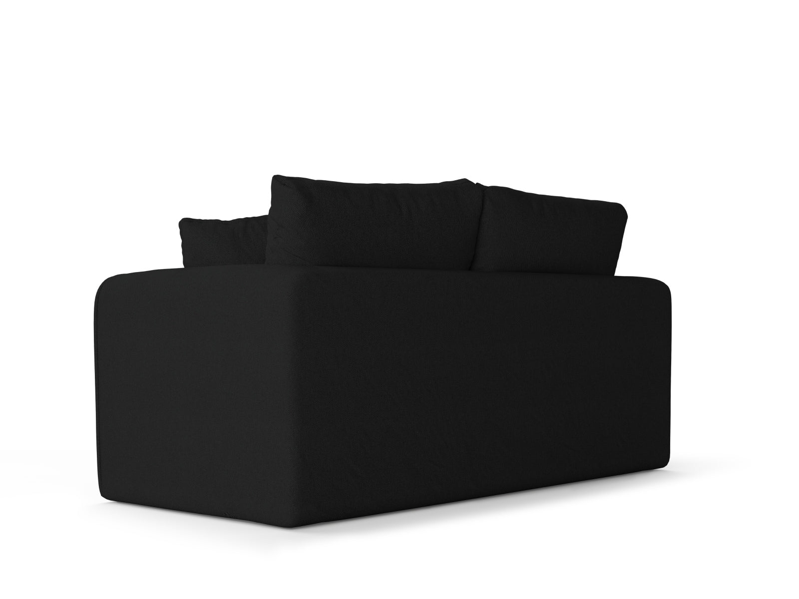 Lido Sofa mit Schlaffunktion 2 Sitzer in Black präsentiert im Onlineshop von KAQTU Design AG. Bettsofa ist von Micadoni