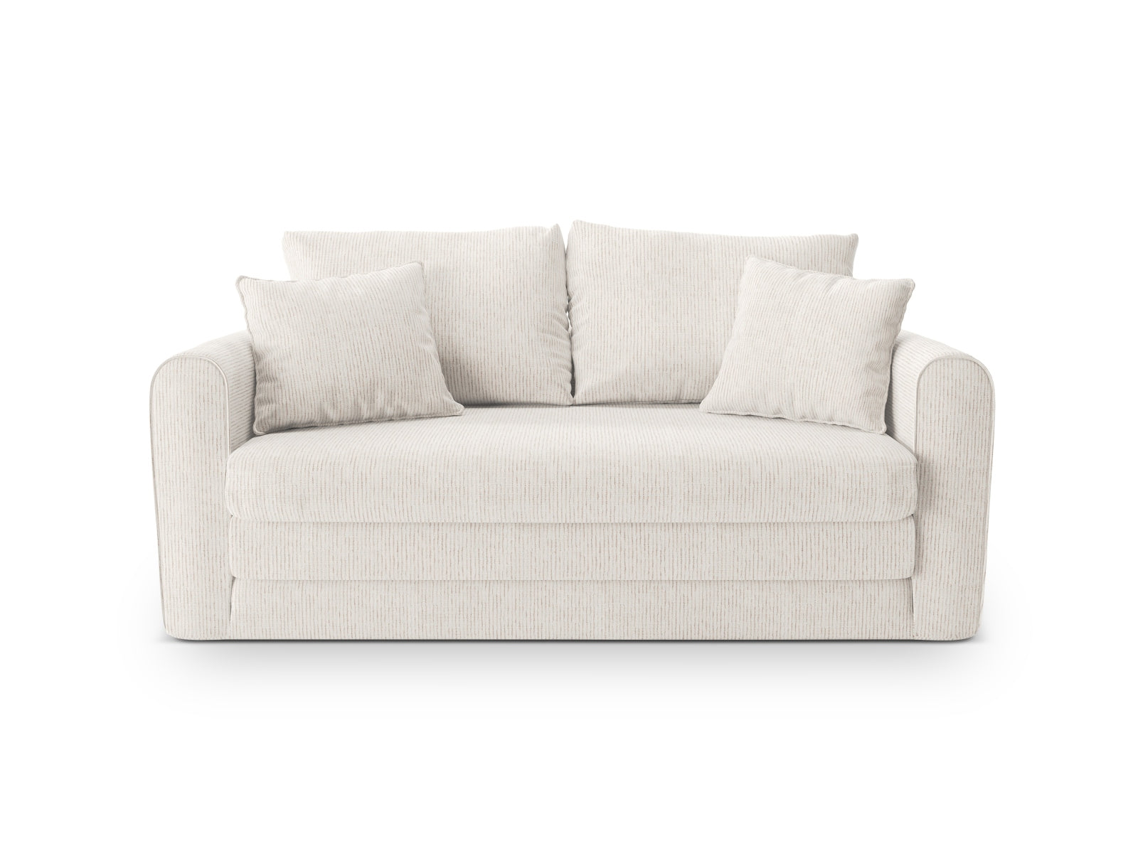 Lido Sofa mit Schlaffunktion 2 Sitzer in Light Beige präsentiert im Onlineshop von KAQTU Design AG. Bettsofa ist von Micadoni