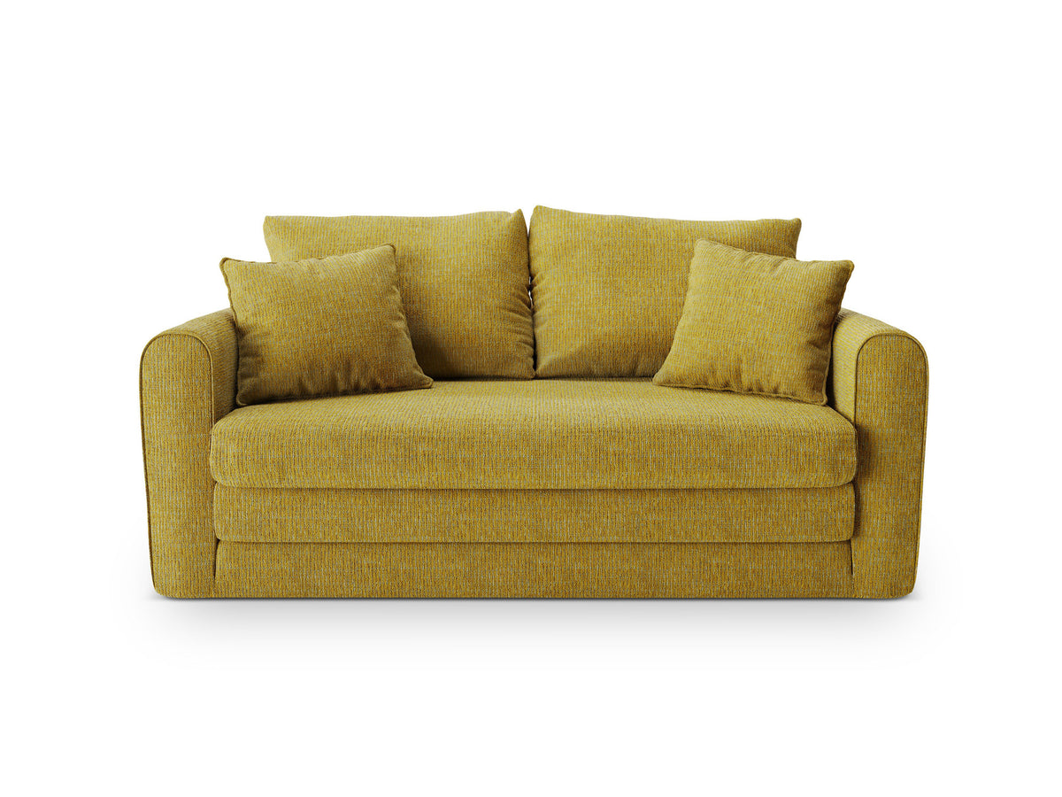 Lido Sofa mit Schlaffunktion 2 Sitzer in Sunflower Melange-Baltimore präsentiert im Onlineshop von KAQTU Design AG. Bettsofa ist von Micadoni