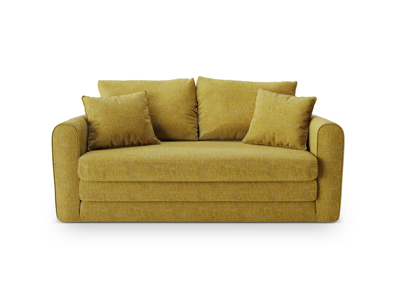 Lido Sofa mit Schlaffunktion 2 Sitzer in Sunflower Melange präsentiert im Onlineshop von KAQTU Design AG. Bettsofa ist von Micadoni