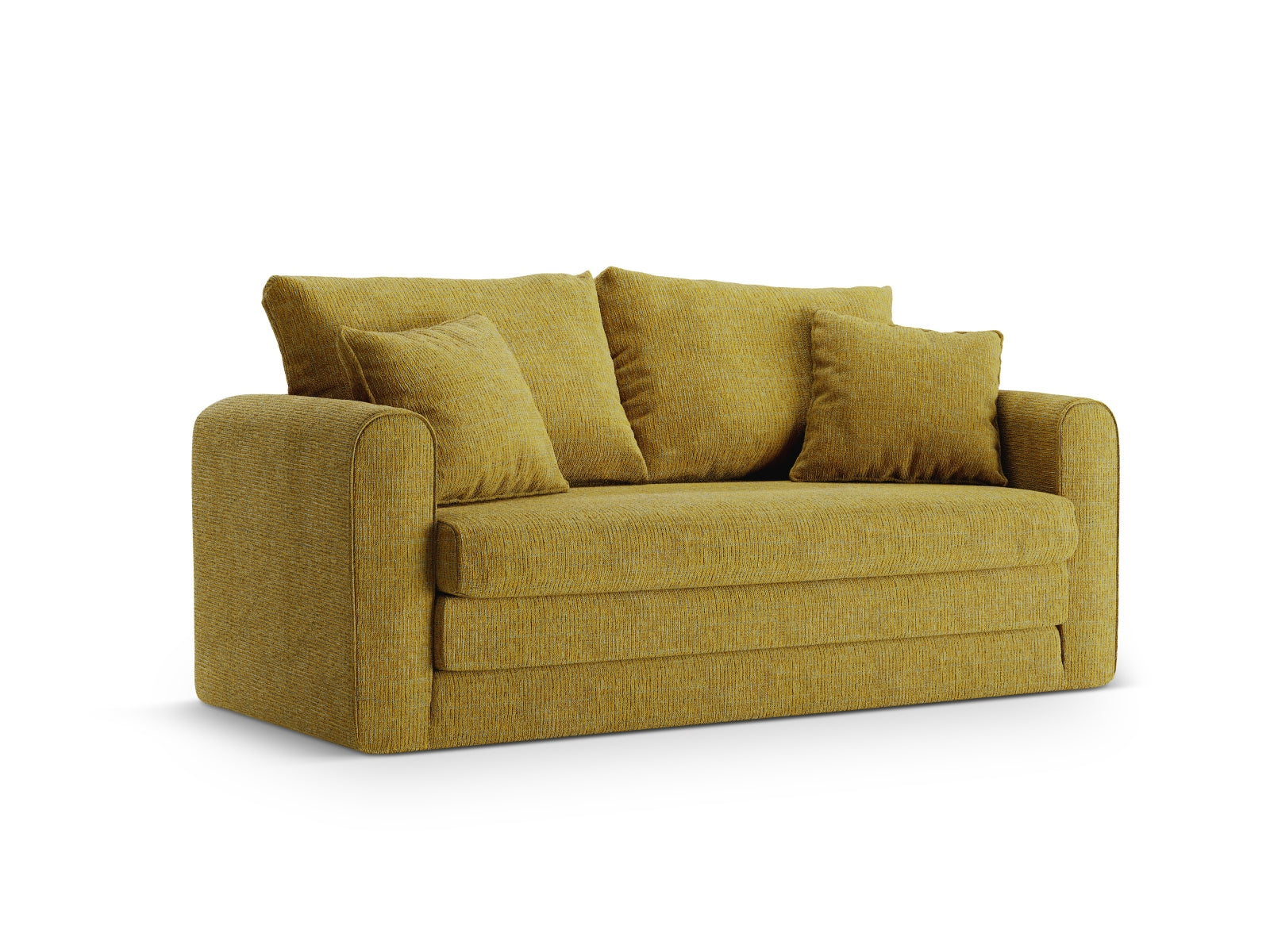 Lido Sofa mit Schlaffunktion 2 Sitzer in Sunflower Melange präsentiert im Onlineshop von KAQTU Design AG. Bettsofa ist von Micadoni