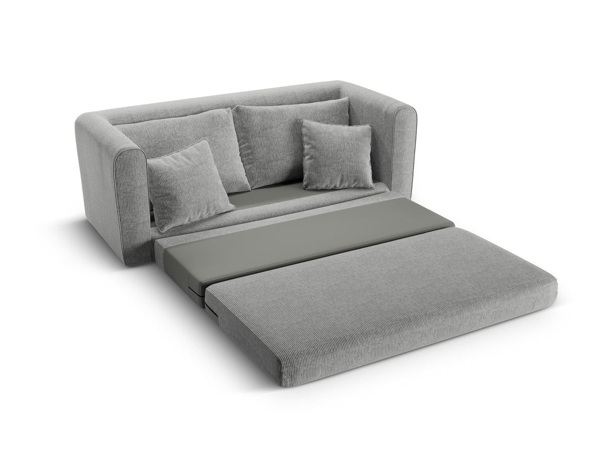 Lido Sofa mit Schlaffunktion 2 Sitzer in Warm grey-Baltimore präsentiert im Onlineshop von KAQTU Design AG. Bettsofa ist von Micadoni