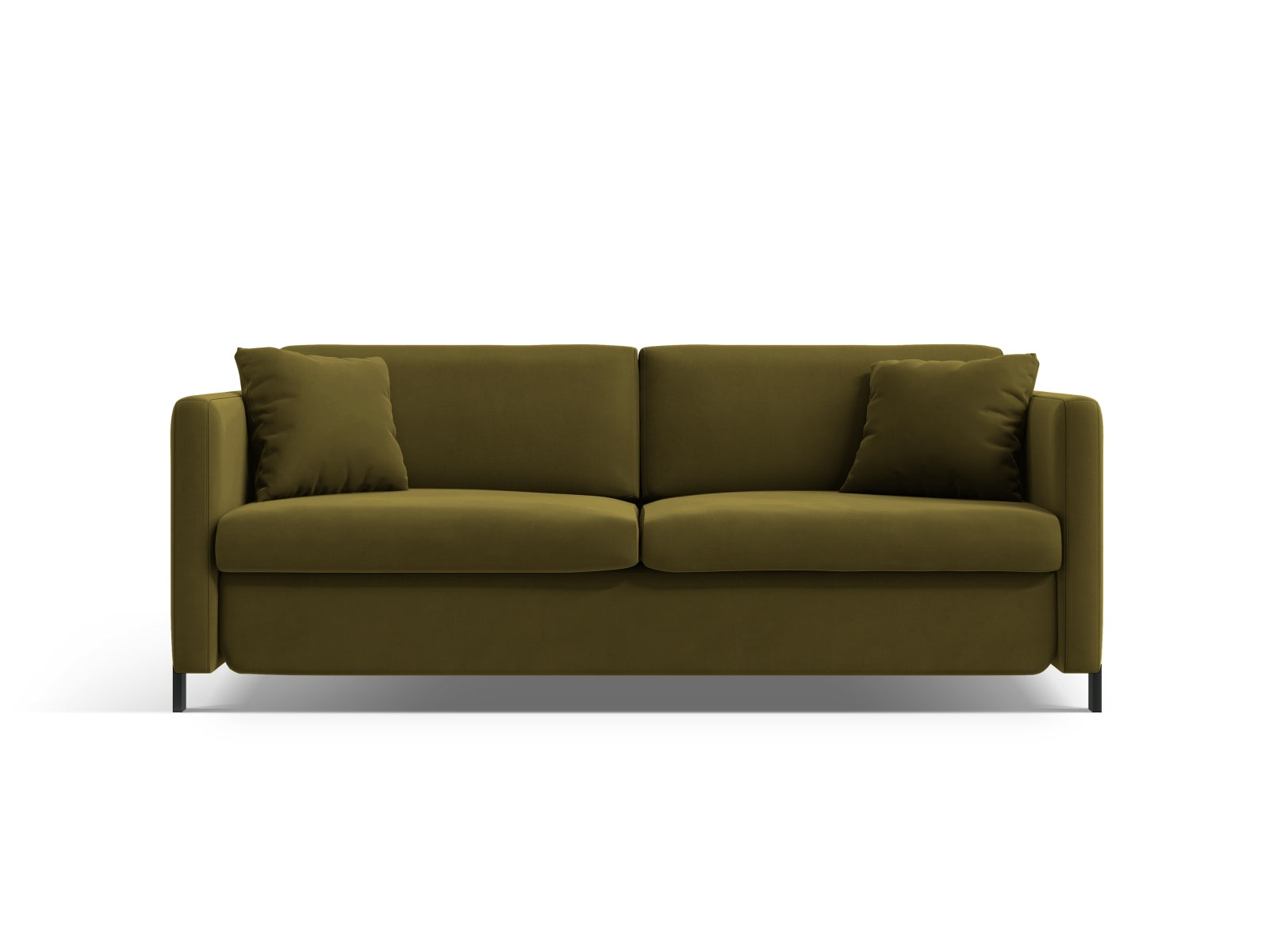 Gloria Velour Sofa mit Schlaffunktion 2 Sitzer in Green präsentiert im Onlineshop von KAQTU Design AG. Bettsofa ist von Micadoni
