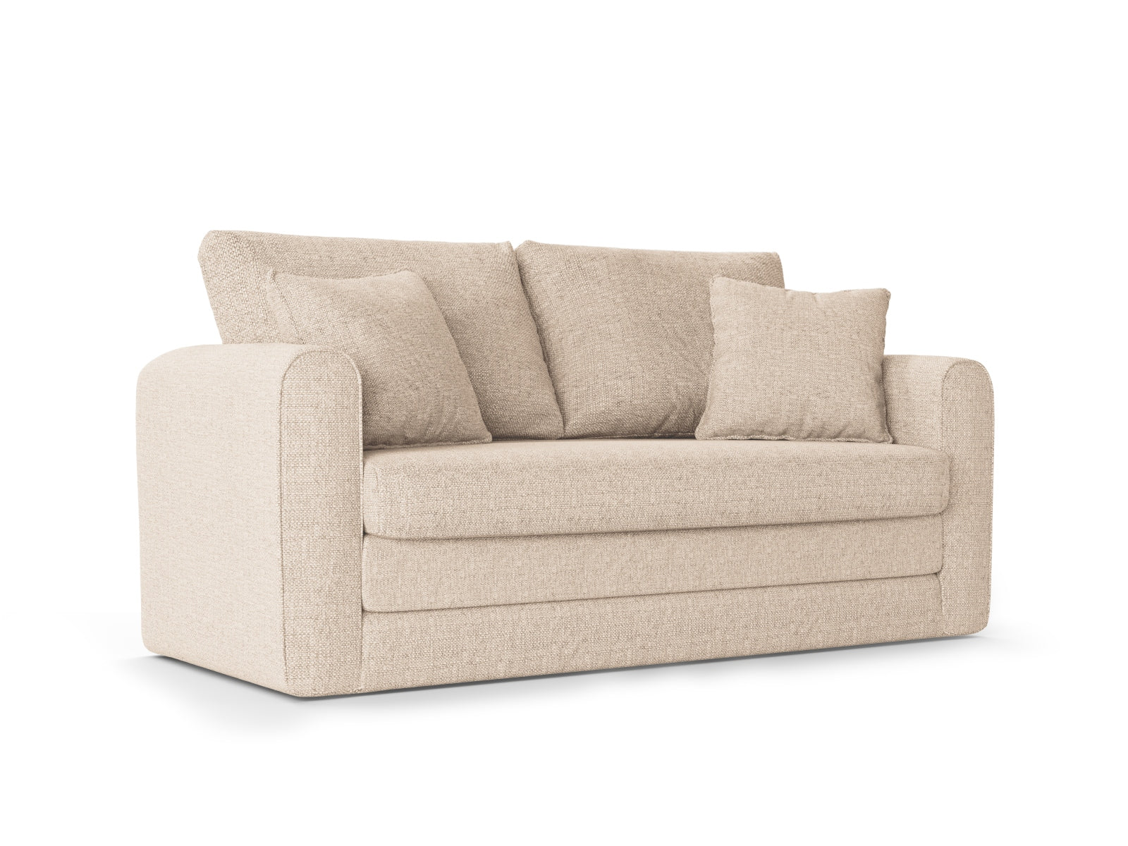 Lido Sofa mit Schlaffunktion 2 Sitzer in Light Beige präsentiert im Onlineshop von KAQTU Design AG. Bettsofa ist von Micadoni