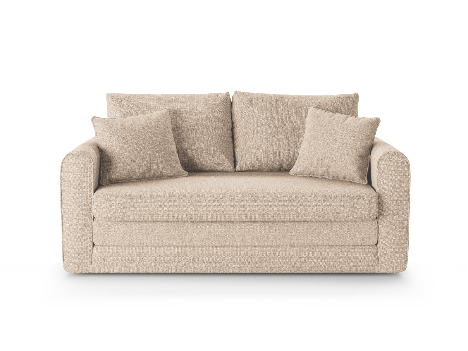 Lido Sofa mit Schlaffunktion 2 Sitzer in Light Beige präsentiert im Onlineshop von KAQTU Design AG. Bettsofa ist von Micadoni