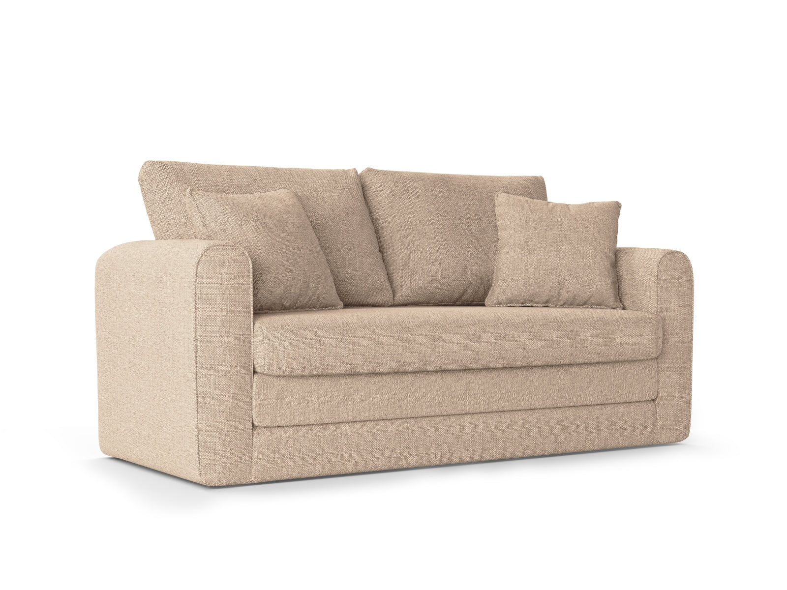 Lido Sofa mit Schlaffunktion 2 Sitzer in Beige präsentiert im Onlineshop von KAQTU Design AG. Bettsofa ist von Micadoni