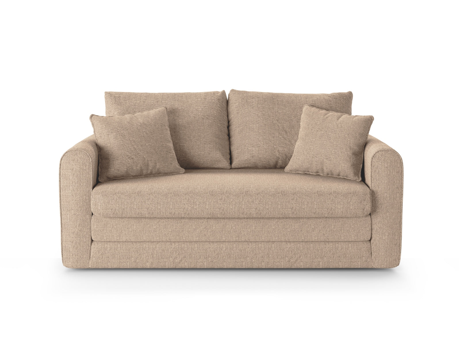 Lido Sofa mit Schlaffunktion 2 Sitzer in Beige präsentiert im Onlineshop von KAQTU Design AG. Bettsofa ist von Micadoni