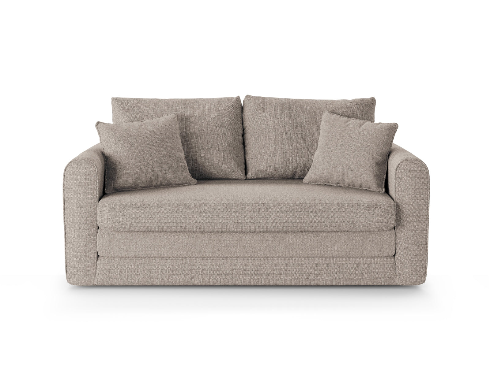 Lido Sofa mit Schlaffunktion 2 Sitzer in Light Grey präsentiert im Onlineshop von KAQTU Design AG. Bettsofa ist von Micadoni