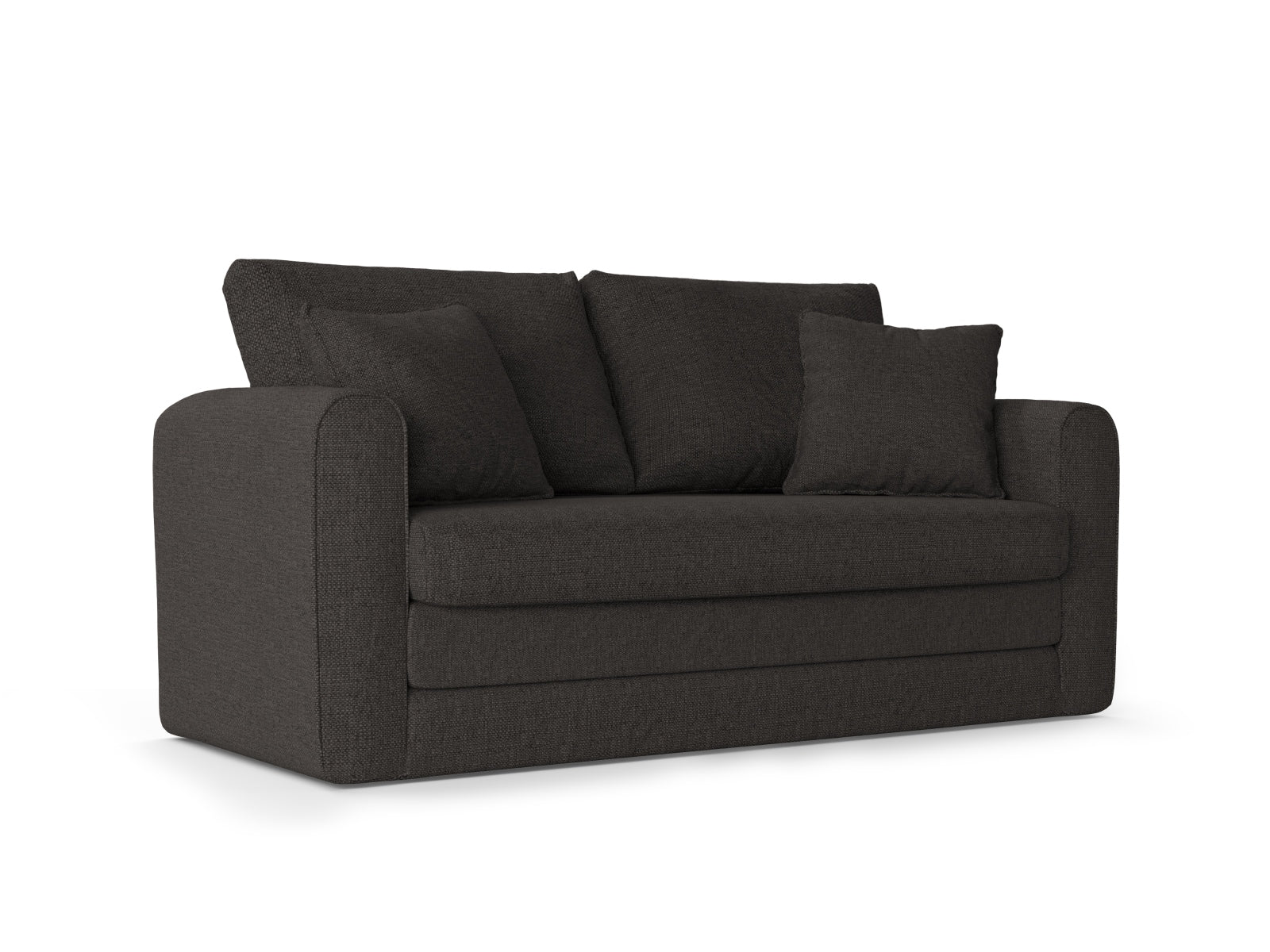 Lido Sofa mit Schlaffunktion 2 Sitzer in Dark Grey präsentiert im Onlineshop von KAQTU Design AG. Bettsofa ist von Micadoni