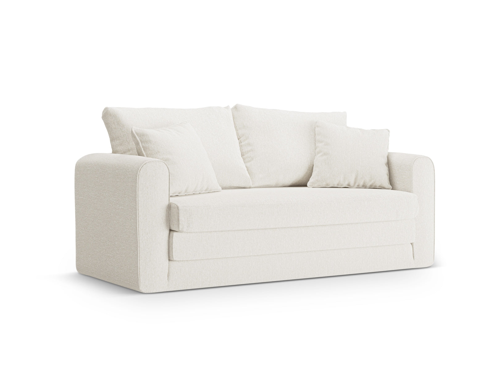 Lido Sofa mit Schlaffunktion 2 Sitzer in White präsentiert im Onlineshop von KAQTU Design AG. Bettsofa ist von Micadoni