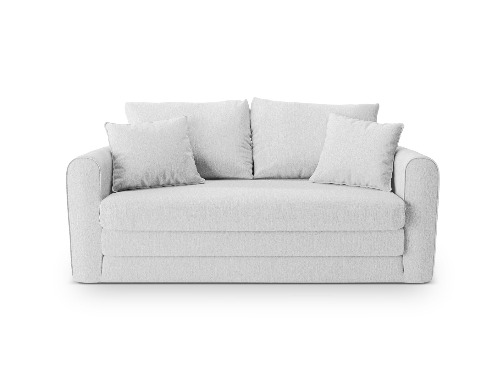 Lido Sofa mit Schlaffunktion 2 Sitzer in Cold Light Grey präsentiert im Onlineshop von KAQTU Design AG. Bettsofa ist von Micadoni