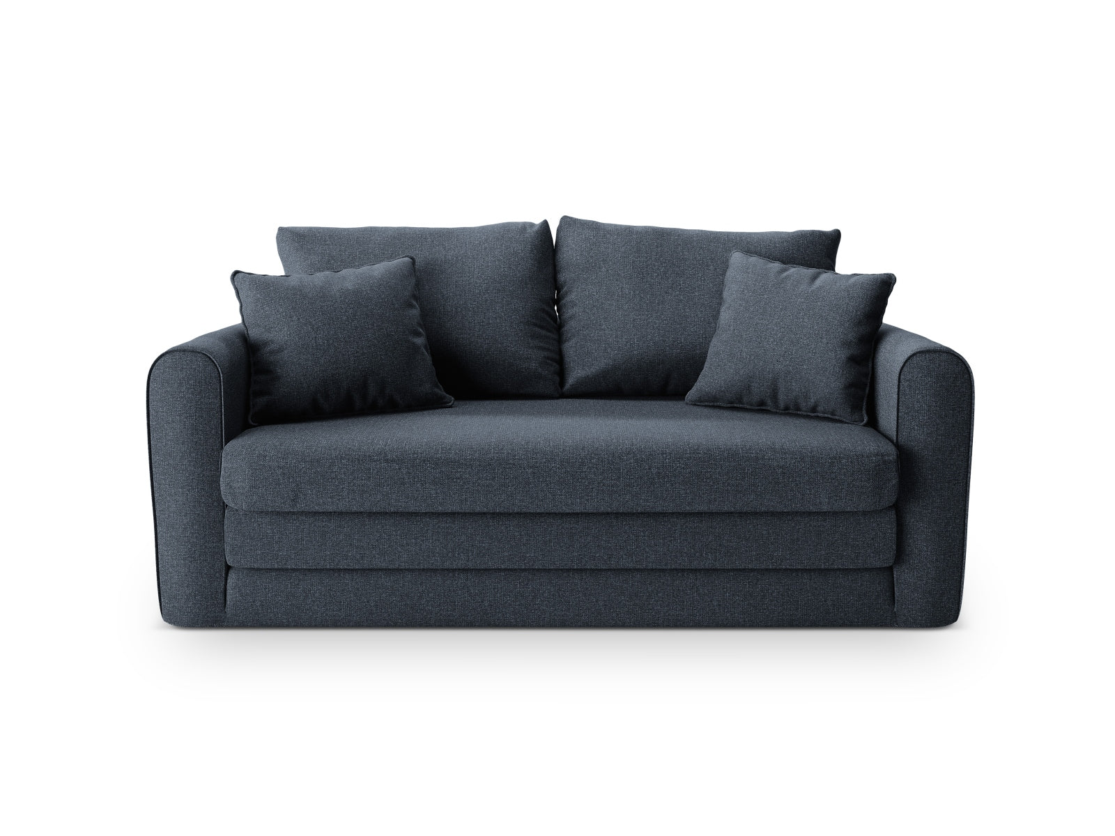 Lido Sofa mit Schlaffunktion 2 Sitzer in Dark Blue präsentiert im Onlineshop von KAQTU Design AG. Bettsofa ist von Micadoni