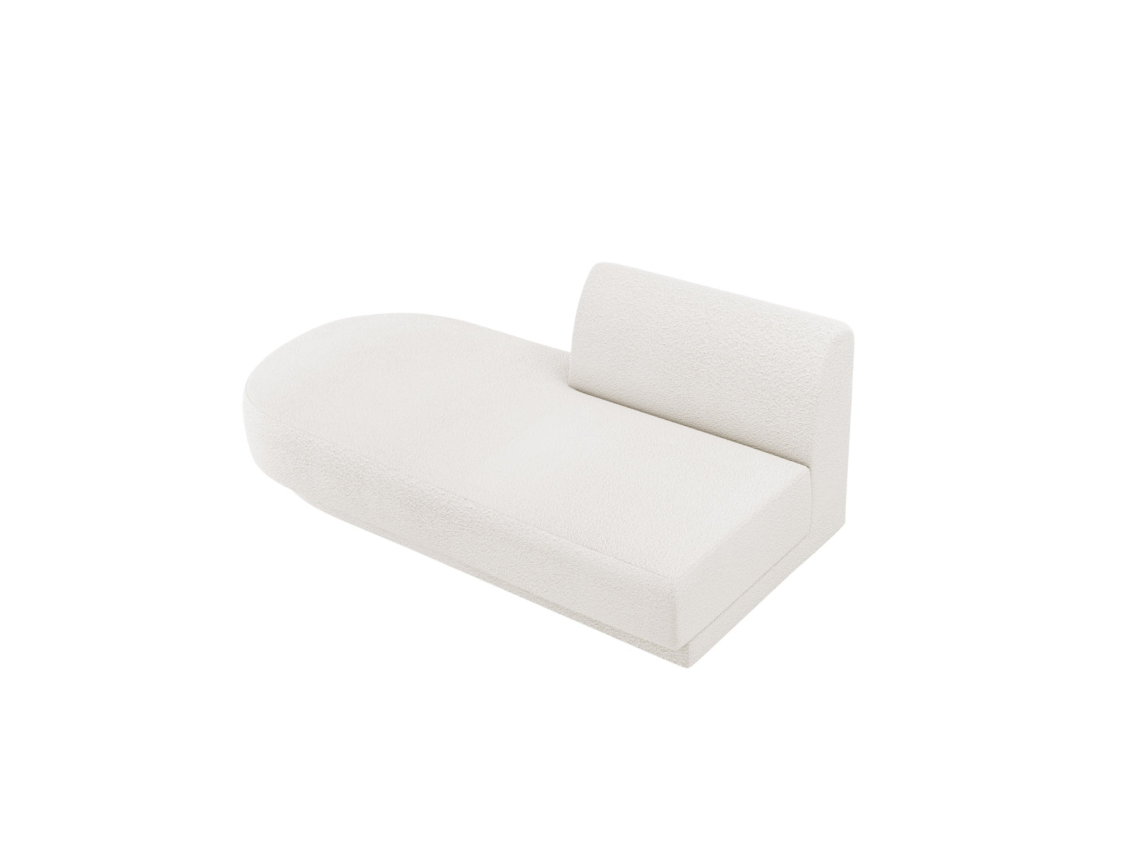 Miley Sitting Module Open links 2 Sitzer in White präsentiert im Onlineshop von KAQTU Design AG. Modulares Sofa ist von Micadoni