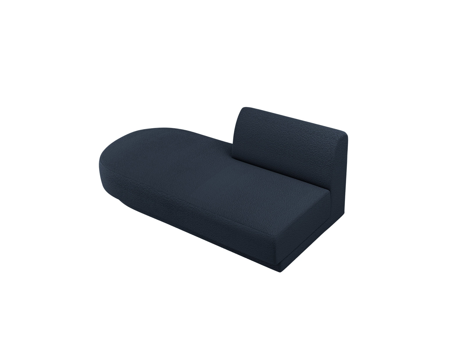 Miley Sitting Module Open links 2 Sitzer in Dark Blue präsentiert im Onlineshop von KAQTU Design AG. Modulares Sofa ist von Micadoni