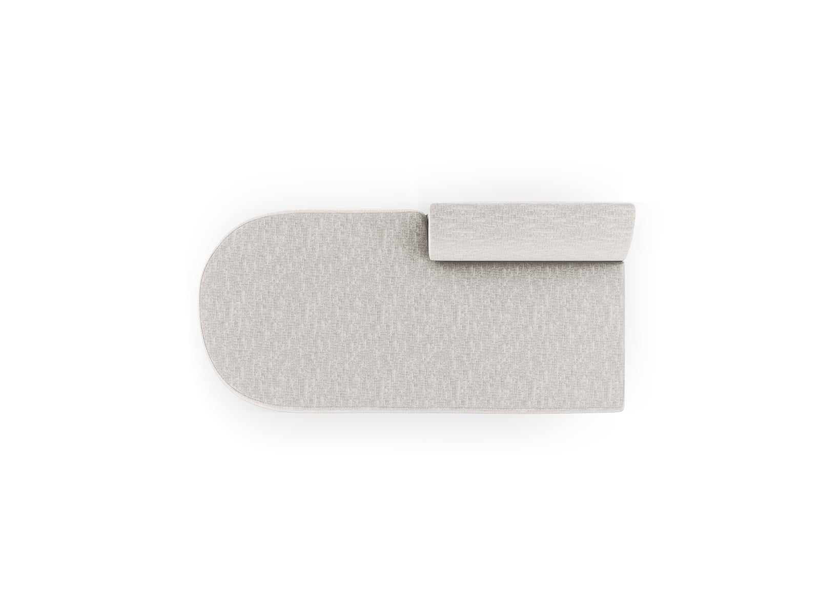 Miley Sitting Module Open links 2 Sitzer in Light Grey präsentiert im Onlineshop von KAQTU Design AG. Modulares Sofa ist von Micadoni