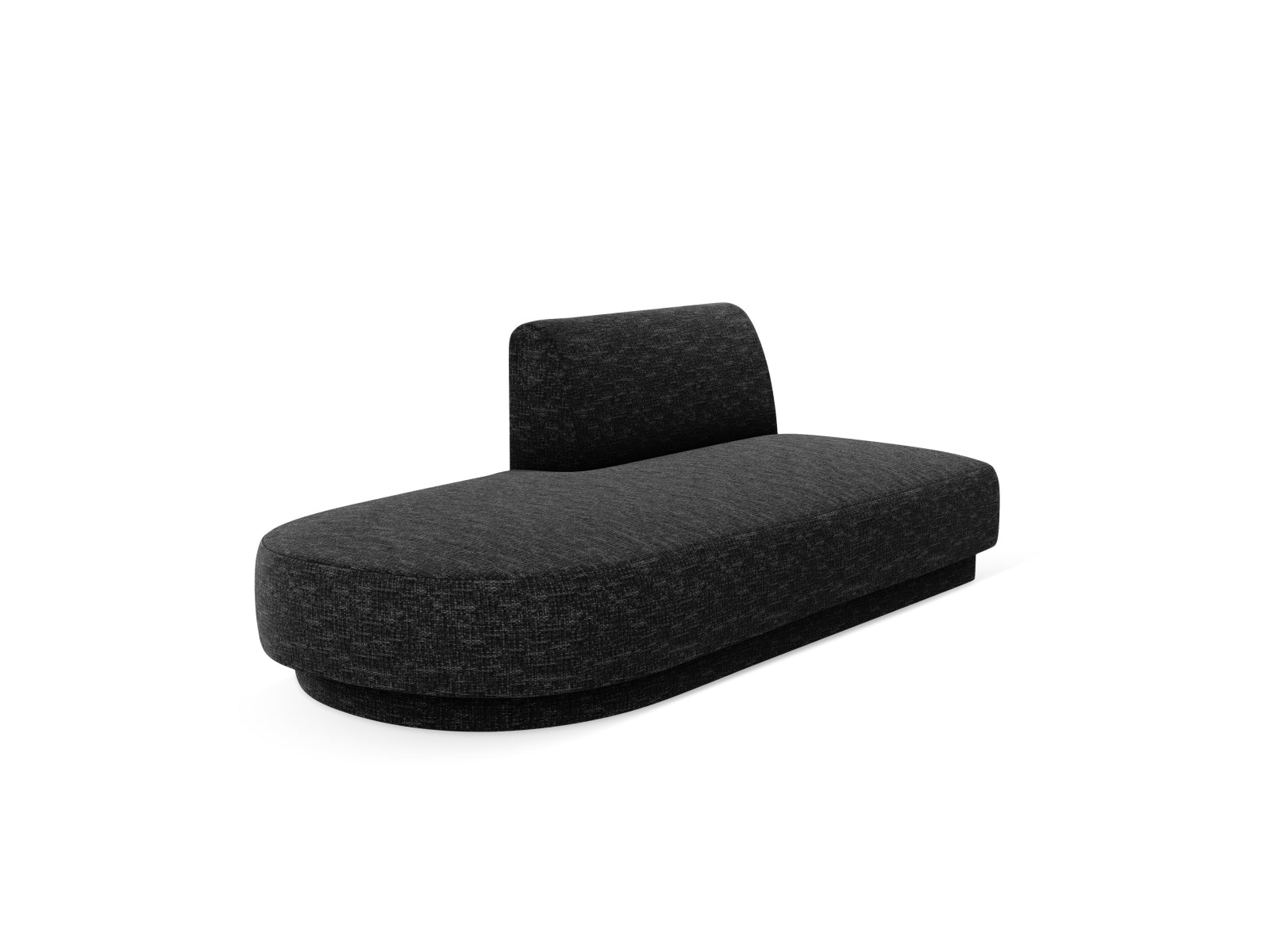 Miley Sitting Module Open links 2 Sitzer in Black präsentiert im Onlineshop von KAQTU Design AG. Modulares Sofa ist von Micadoni