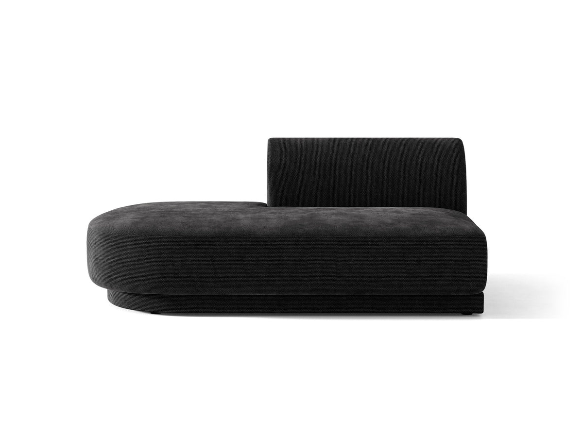 Miley Sitting Module Open links 2 Sitzer in Black-Haga präsentiert im Onlineshop von KAQTU Design AG. Modulares Sofa ist von Micadoni