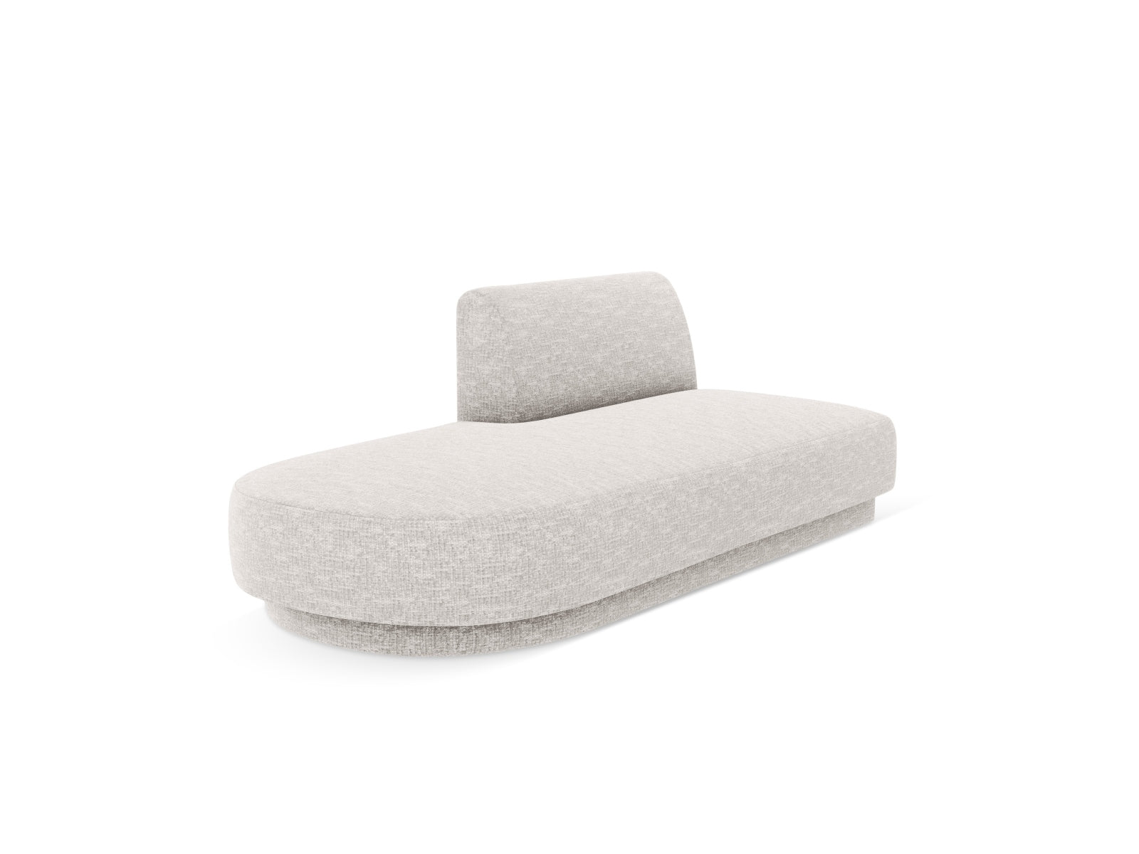 Miley Sitting Module Open links 2 Sitzer in Silver präsentiert im Onlineshop von KAQTU Design AG. Modulares Sofa ist von Micadoni