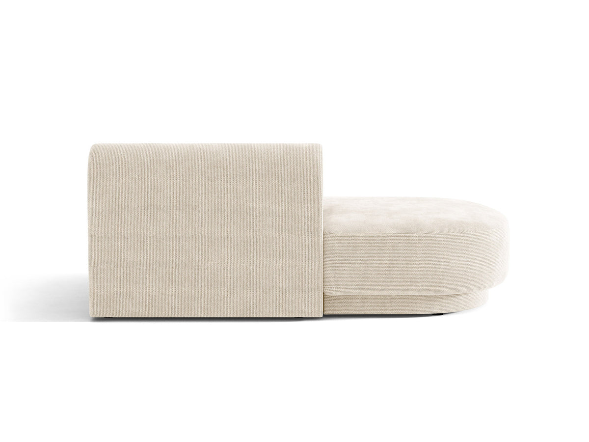Miley Sitting Module Open links 2 Sitzer in Ivory-Eden präsentiert im Onlineshop von KAQTU Design AG. Modulares Sofa ist von Micadoni