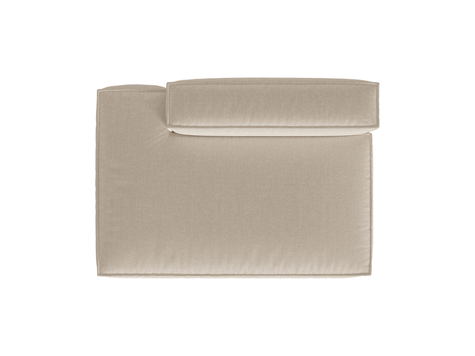Nuria Modular Sofa links 3 Sitzer in Beige präsentiert im Onlineshop von KAQTU Design AG. Modulares Sofa ist von Micadoni