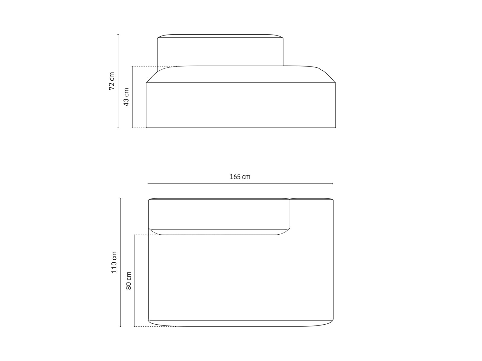 Nuria Modular Sofa links 3 Sitzer in Cappuccino präsentiert im Onlineshop von KAQTU Design AG. Modulares Sofa ist von Micadoni