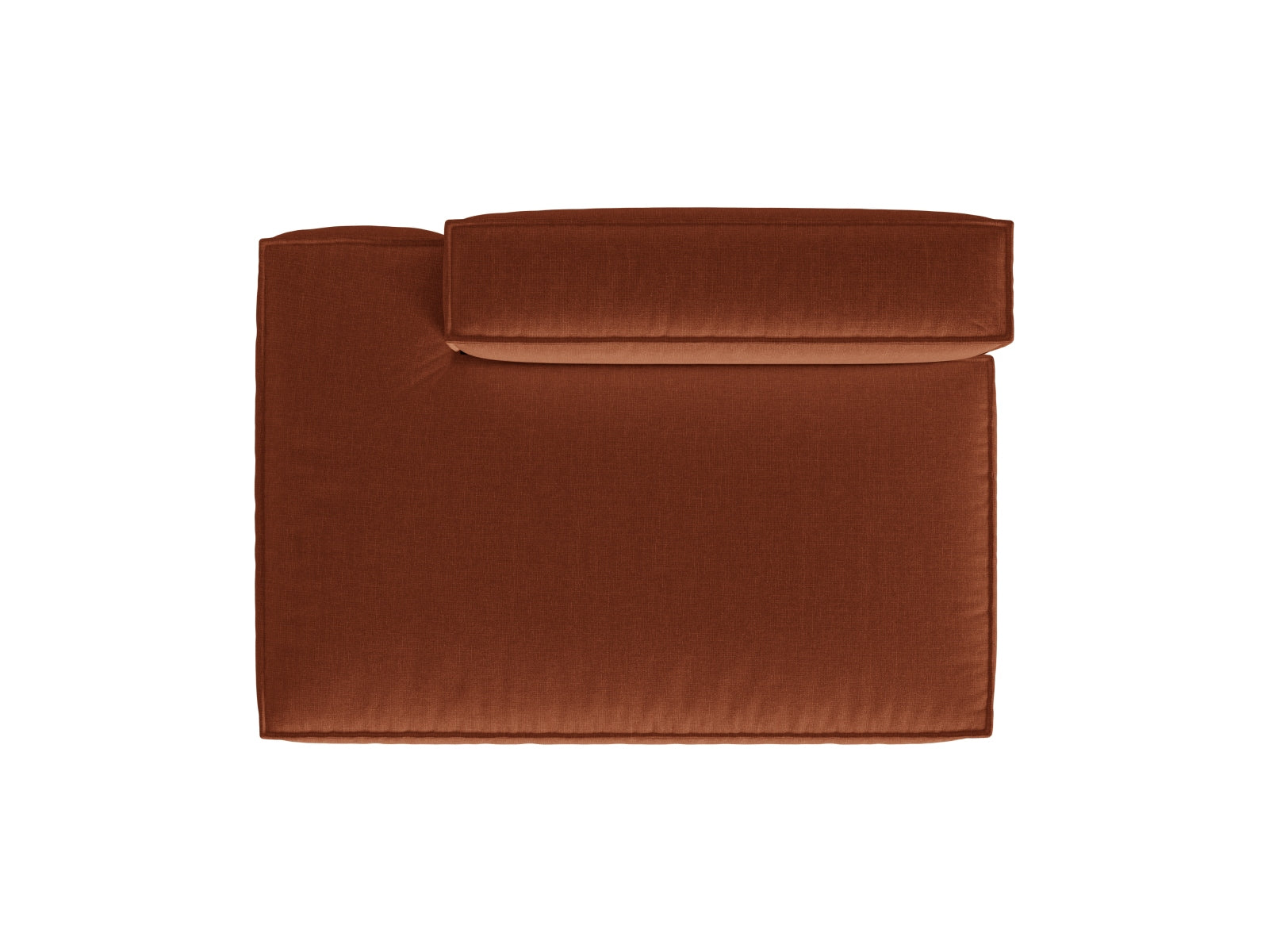 Nuria Modular Sofa links 3 Sitzer in Brick präsentiert im Onlineshop von KAQTU Design AG. Modulares Sofa ist von Micadoni