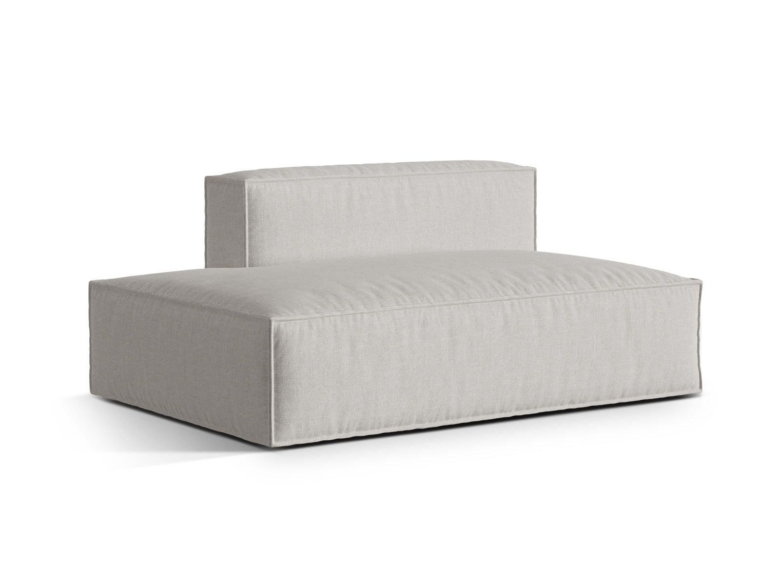 Nuria Modular Sofa links 3 Sitzer in Light Grey präsentiert im Onlineshop von KAQTU Design AG. Modulares Sofa ist von Micadoni