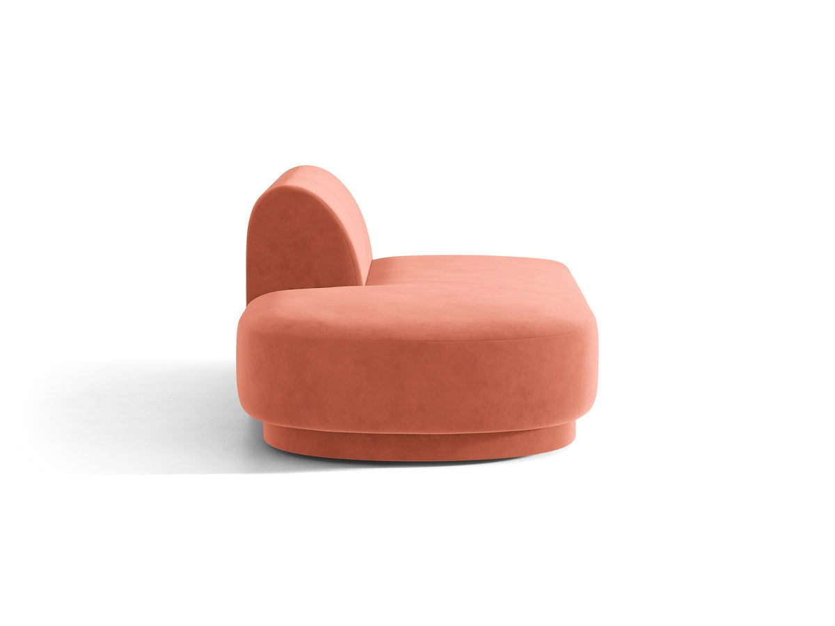 Offener Zweisitzer Miley von Micadoni in Dunkelbeige mit Bluvel-Stoffbezug, schwarzen Kunststoffbeinen und modularer Sofaform.