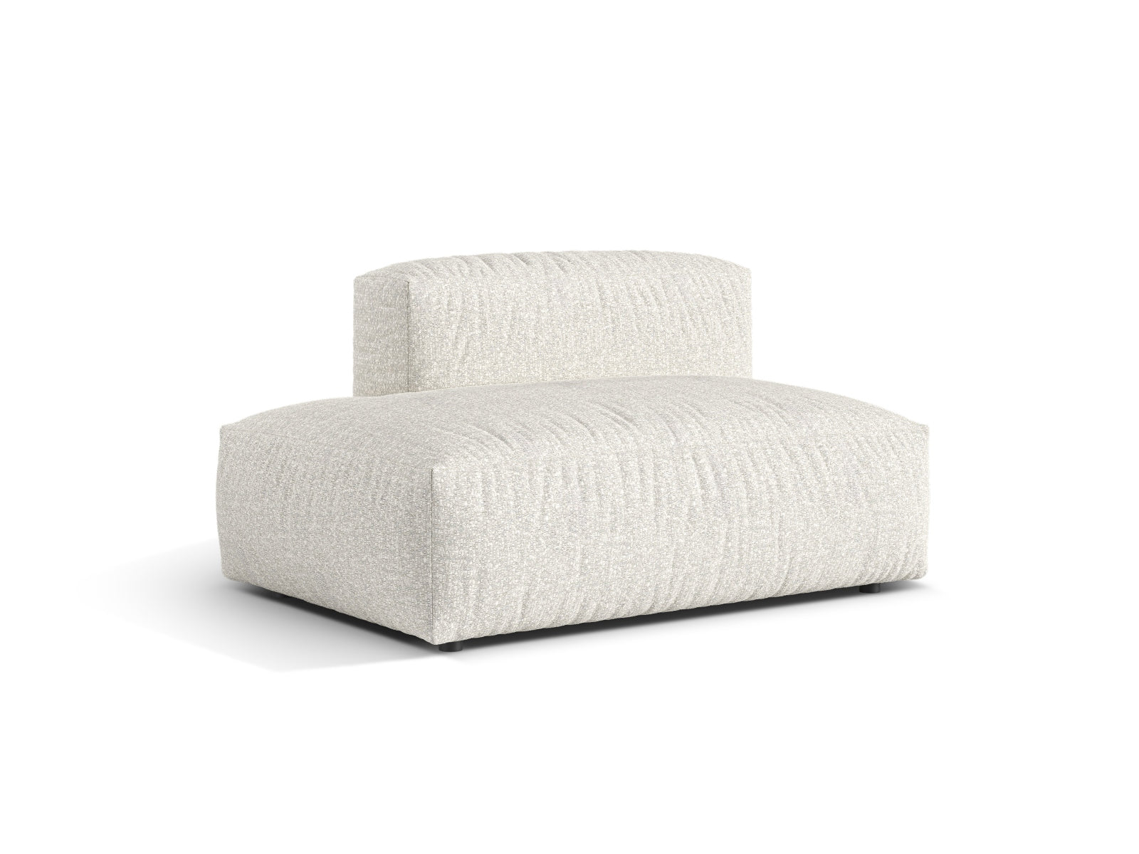 Elegantes 2-Sitzer Sofaelement links Martina in stilvollem Grey Beige Melange, ideal für individuelle Wohnkonzepte.