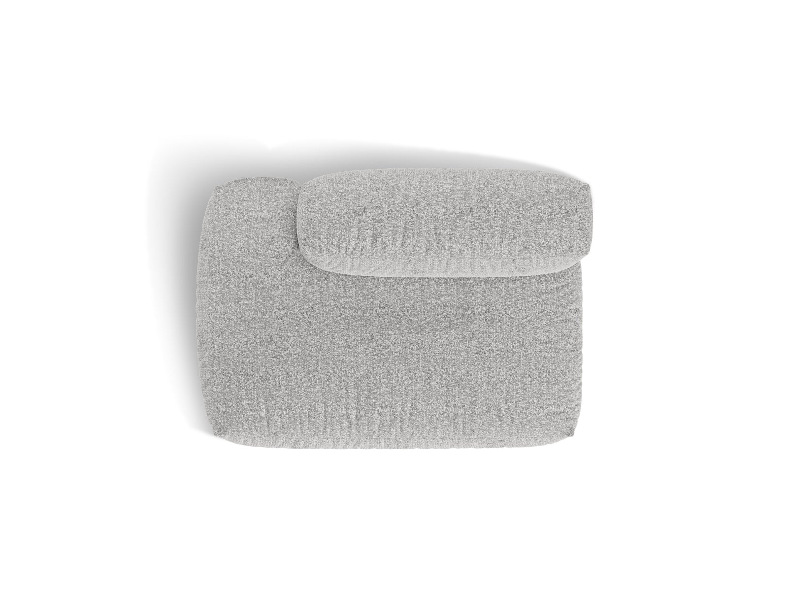 Modernes 2-Sitzer Sofaelement links Martina in Silver-Monet, perfekt für kreative Raumgestaltungen und gemütliche Sitzgelegenheiten.