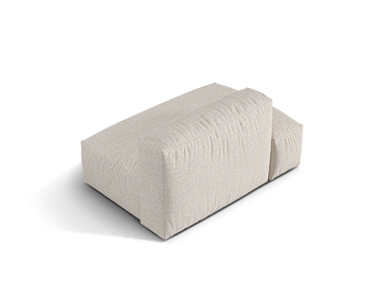Beige 2-Sitzer Sofaelement links Martina, stilvolles modulares Sofa von Micadoni, ideal für moderne Wohnräume und gemütliche Atmosphäre.