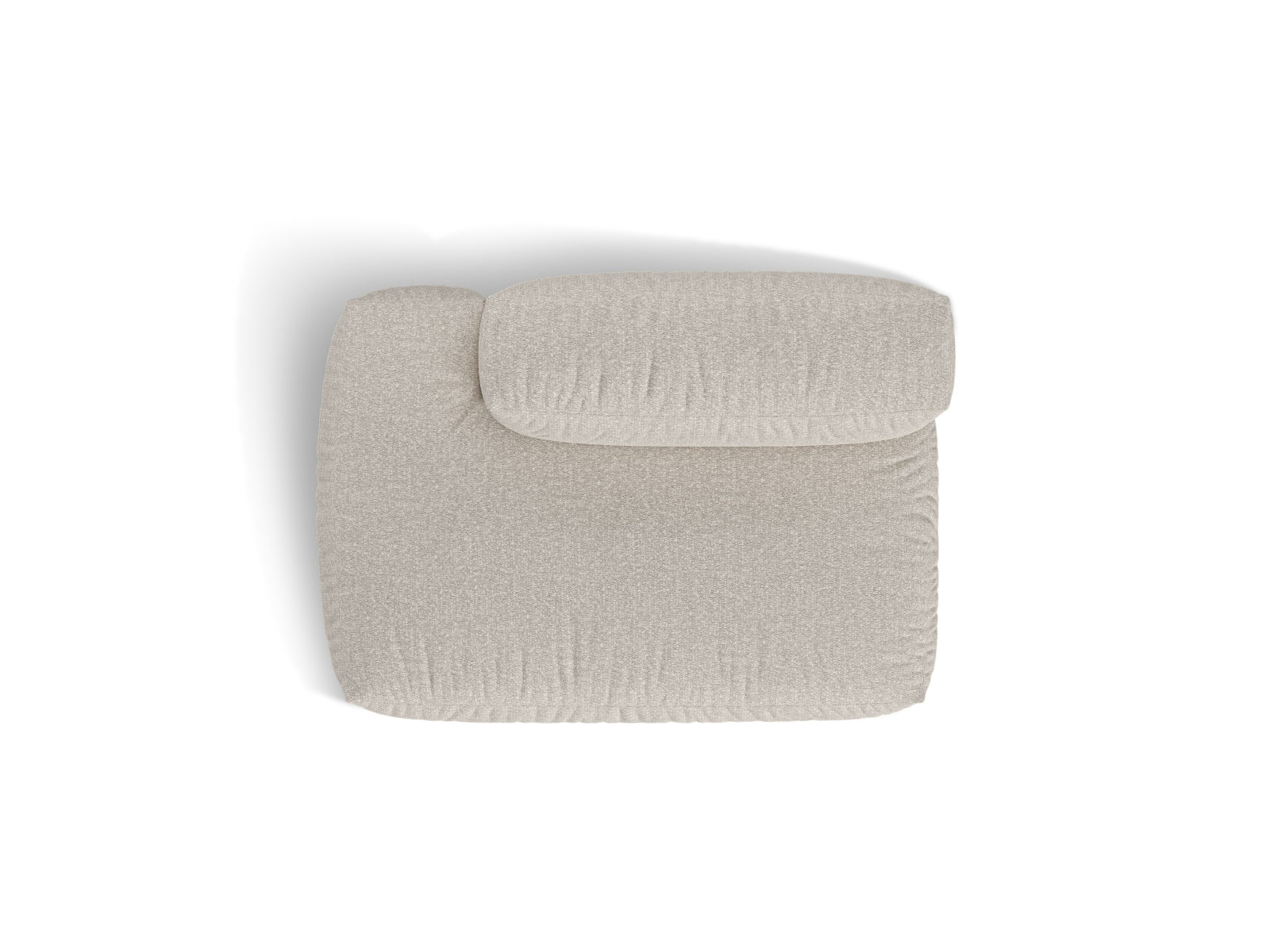 Beige 2-Sitzer Sofaelement links Martina von Micadoni, elegantes modulares Sofa, perfekt für stilvolle und einladende Wohnräume.