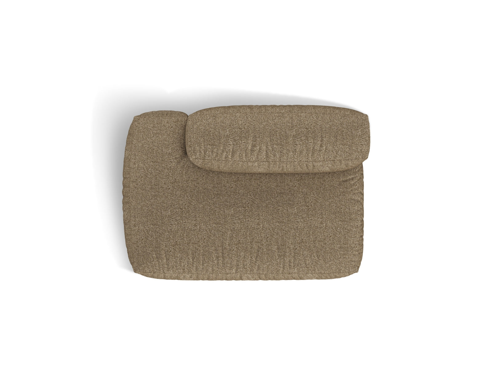 Modernes 2-Sitzer Sofaelement links Martina in warmem Cappuccino, perfekt für entspannte Momente und stilvolle Einrichtungsideen.