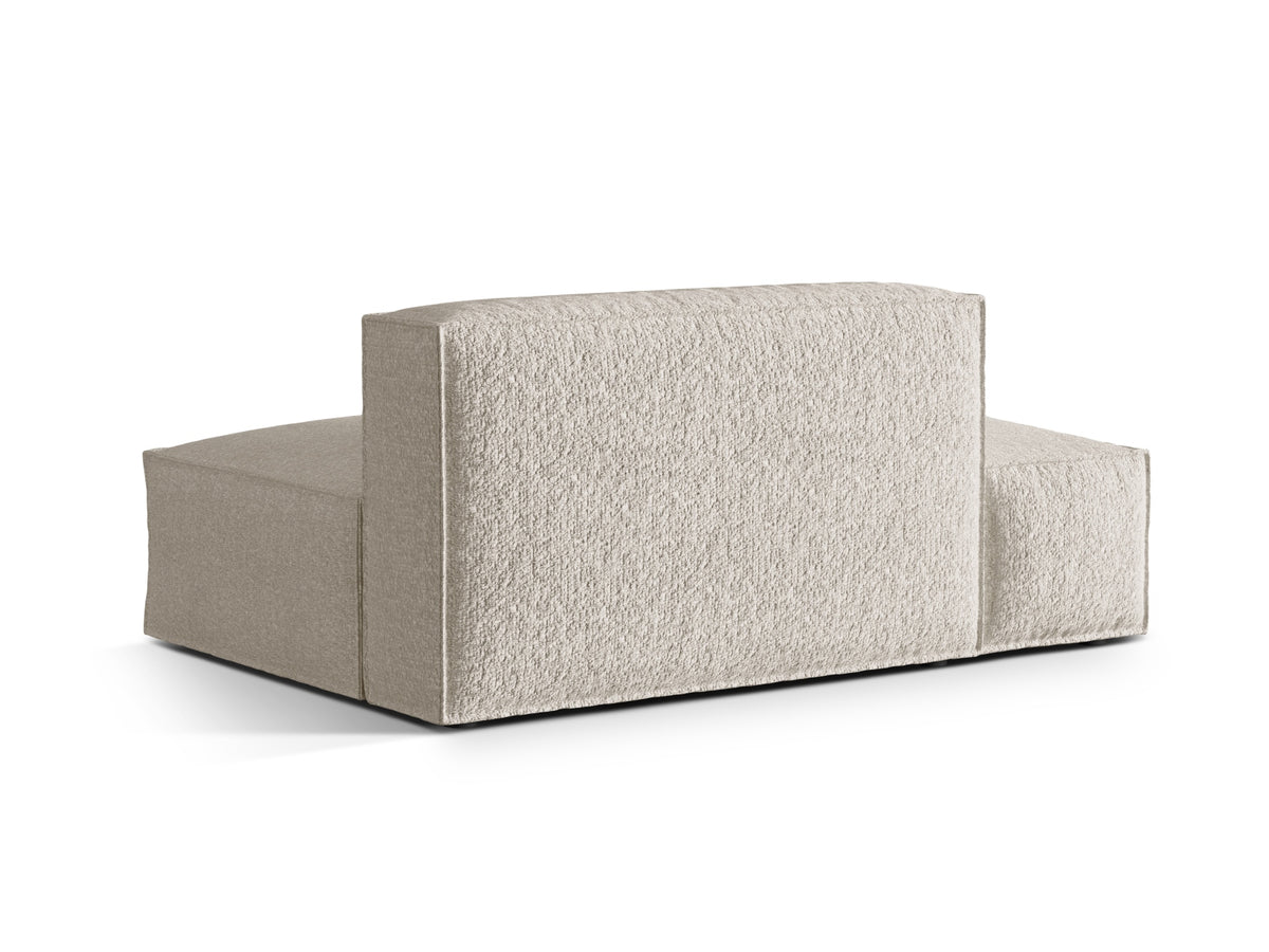 Nuria Boucle Modular Sofa links 3 Sitzer in Beige-Monet präsentiert im Onlineshop von KAQTU Design AG. Modulares Sofa ist von Micadoni