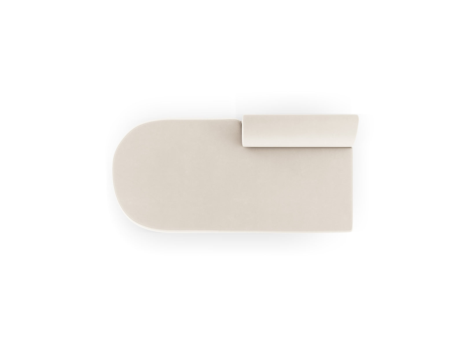 Miley Sitting Module Open links 2 Sitzer in Light Beige präsentiert im Onlineshop von KAQTU Design AG. Modulares Sofa ist von Micadoni