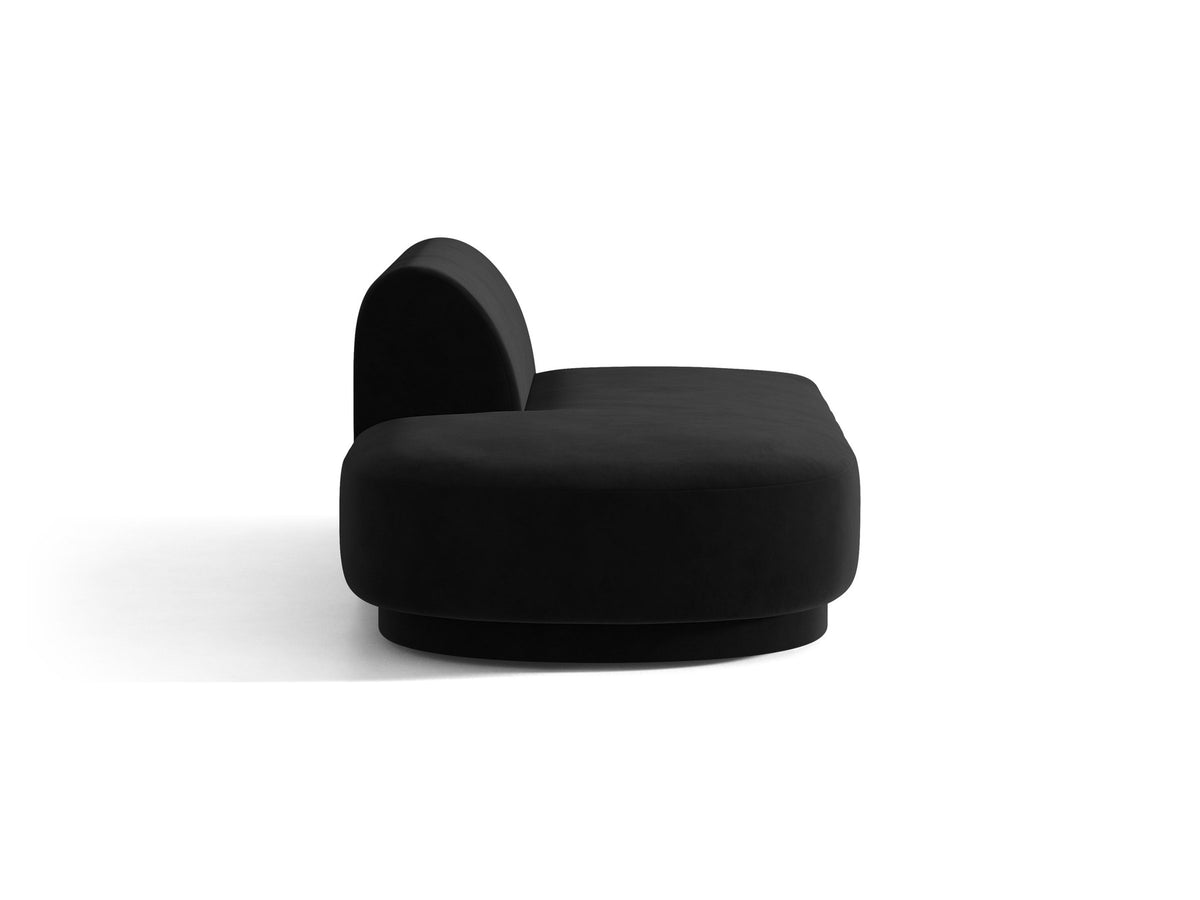 Miley Sitting Module Open links 2 Sitzer in Black-Bluvel präsentiert im Onlineshop von KAQTU Design AG. Modulares Sofa ist von Micadoni
