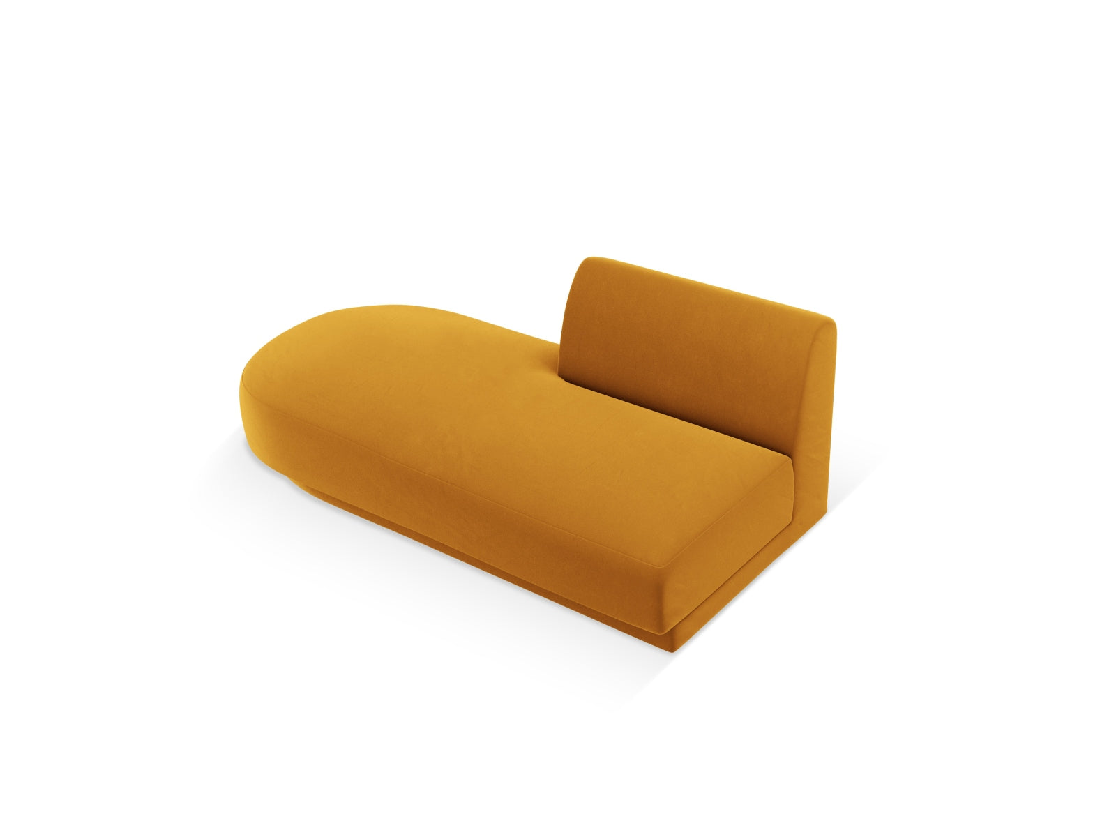 Miley Sitting Module Open links 2 Sitzer in Yellow präsentiert im Onlineshop von KAQTU Design AG. Modulares Sofa ist von Micadoni