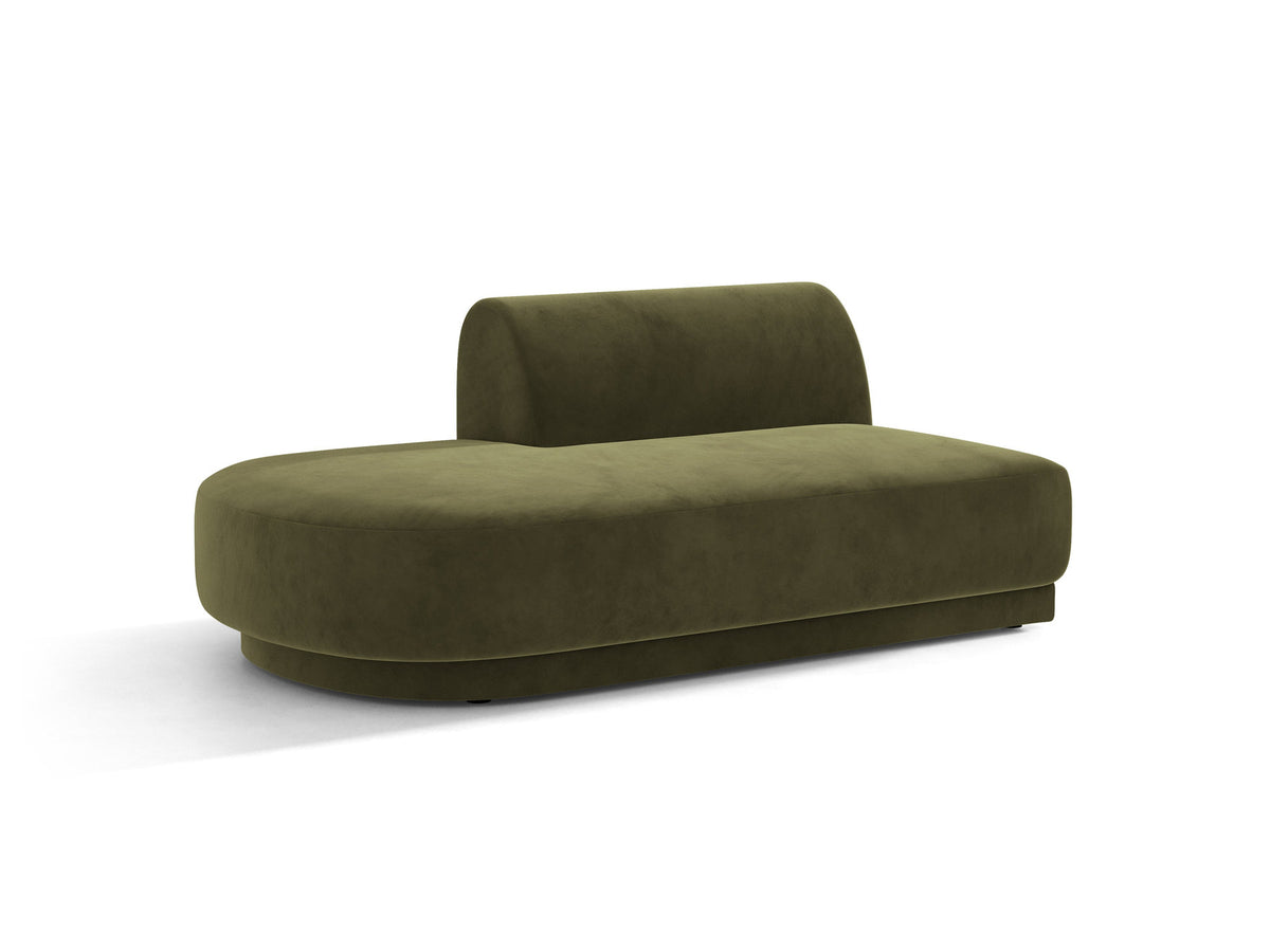 Miley Sitting Module Open links 2 Sitzer in Green-Bluvel präsentiert im Onlineshop von KAQTU Design AG. Modulares Sofa ist von Micadoni