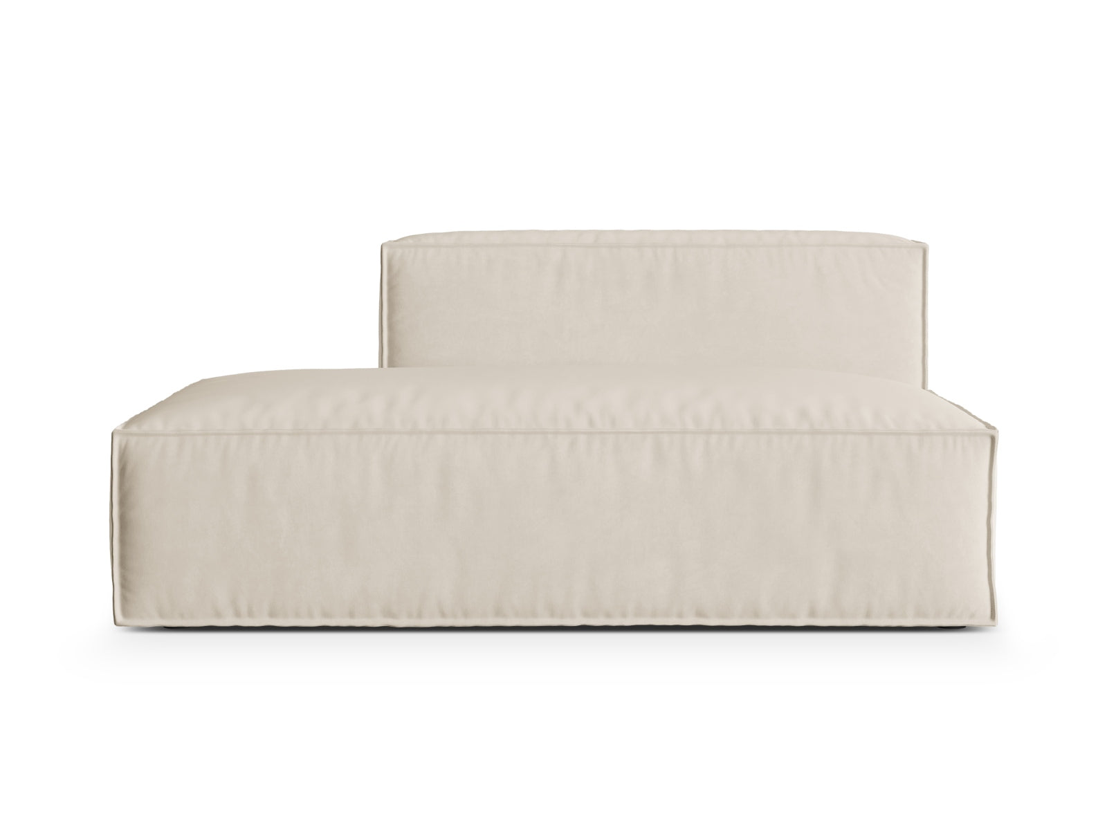 Nuria Velour links Modular Sofa 3 Sitzer in Beige präsentiert im Onlineshop von KAQTU Design AG. Modulares Sofa ist von Micadoni