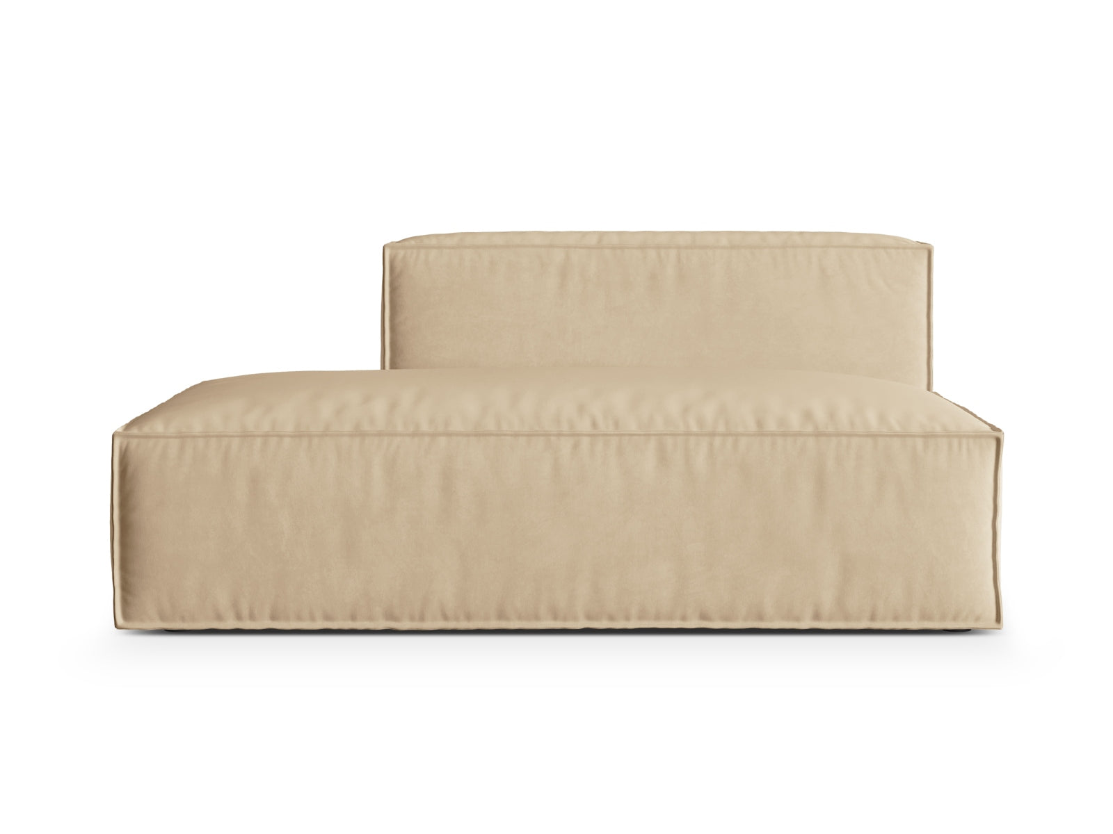 Nuria Velour links Modular Sofa 3 Sitzer in Nude präsentiert im Onlineshop von KAQTU Design AG. Modulares Sofa ist von Micadoni