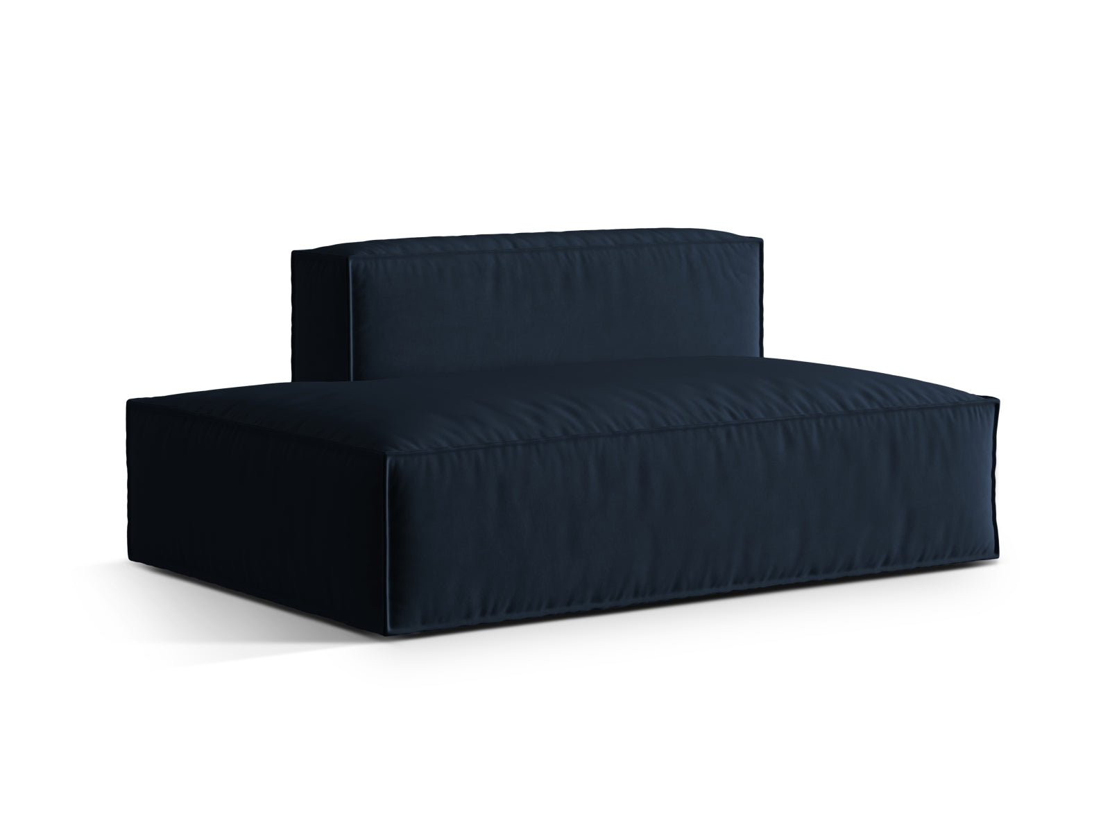 Nuria Velour links Modular Sofa 3 Sitzer in Dark Blue präsentiert im Onlineshop von KAQTU Design AG. Modulares Sofa ist von Micadoni