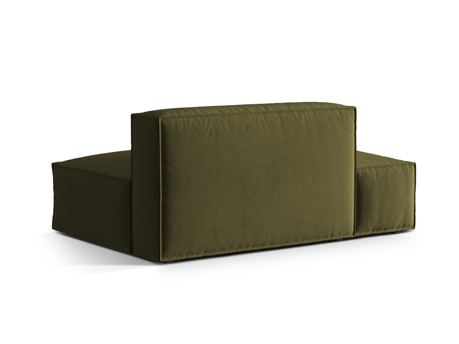 Nuria Velour links Modular Sofa 3 Sitzer in Moss Green Melange präsentiert im Onlineshop von KAQTU Design AG. Modulares Sofa ist von Micadoni
