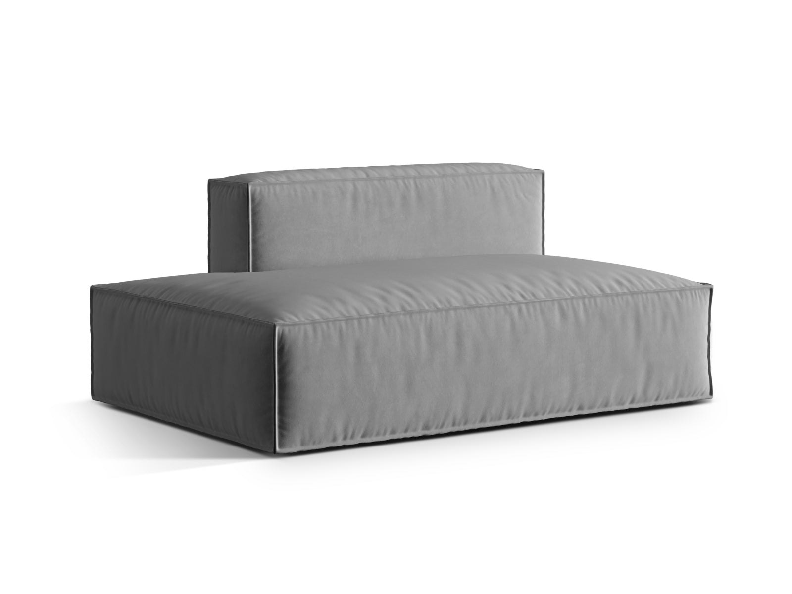 Nuria Velour links Modular Sofa 3 Sitzer in Grey präsentiert im Onlineshop von KAQTU Design AG. Modulares Sofa ist von Micadoni