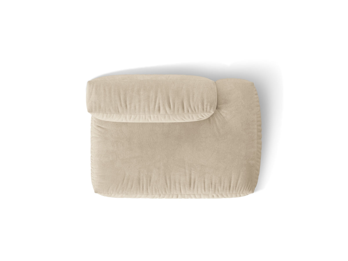 Martina Sofa rechts 2 Sitzer in Light Beige-Vogue präsentiert im Onlineshop von KAQTU Design AG. L-Sofa rechts ist von Micadoni